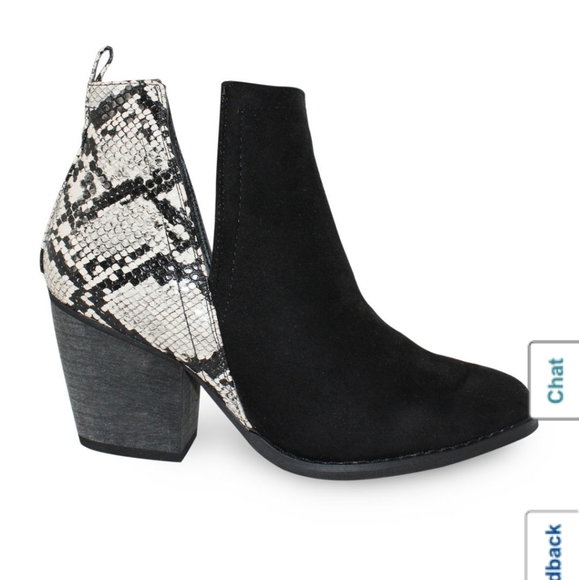 Olivia Miller Shoes - Olivia Miller Womens Booties Stacked Heel